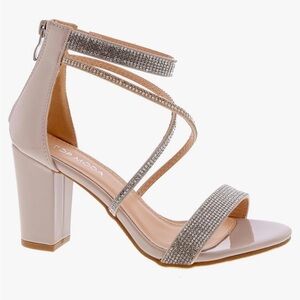 TOP Moda Rosa-66 Ankle Strap Dressy Heel Sandal